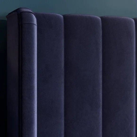 Alara Pleated Ottoman Bed Frame, Velvet 5