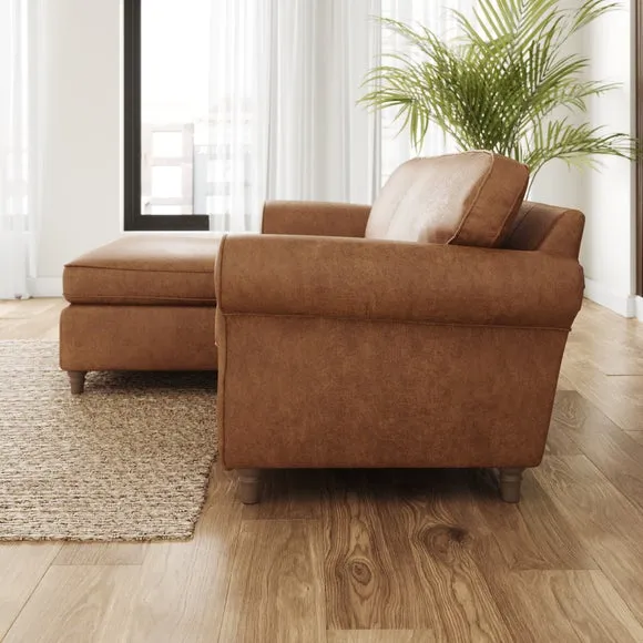 Flori Arizona Faux Leather Corner Chaise Sofa 2