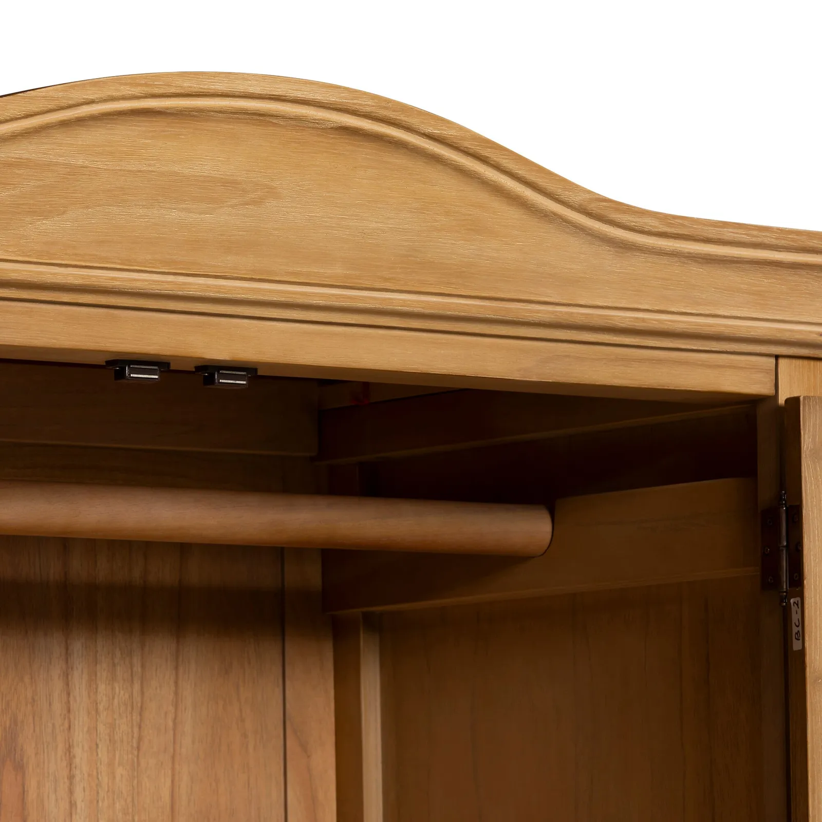 Cecile Double Wardrobe, Neutral Wood | Barker & Stonehouse 4