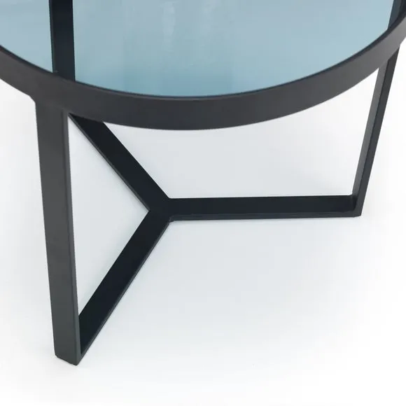 Loft Lamp Table, Smoked Glass 5