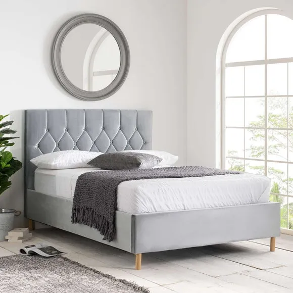Loxley Velvet Bed Frame 1