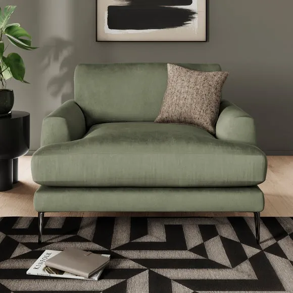 Lawson Matte Plush Velvet Snuggle Chair