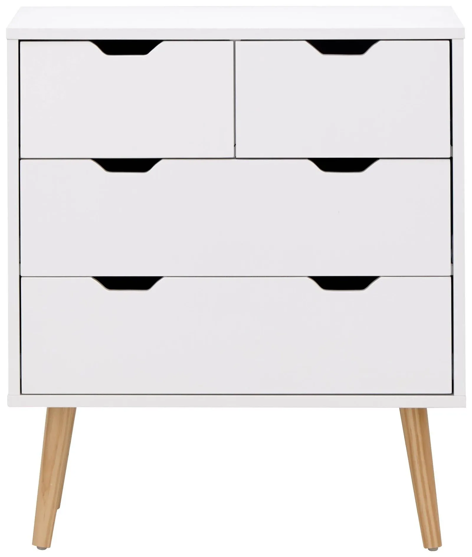 GFW Nyborg 2+2 Drawer Chest in White 4