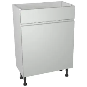 Wickes Hertford Gloss Grey Toilet Unit - 600 x 735mm