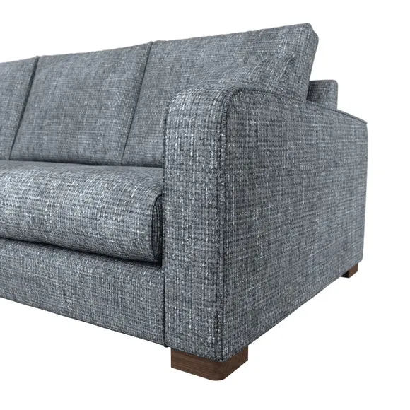 Carson Deep Sit Chunky Chenille Corner Sofa 6