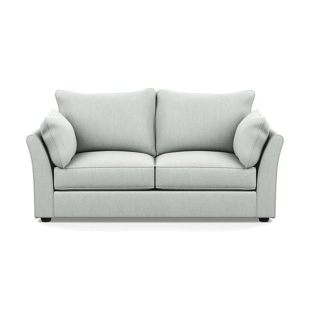 Heal's Tailor 3 Seater Sofa Broadweave Tin Black Feet 1
