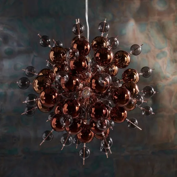 Return - Vogue Andromeda 9 Light Ceiling Light, Copper 2