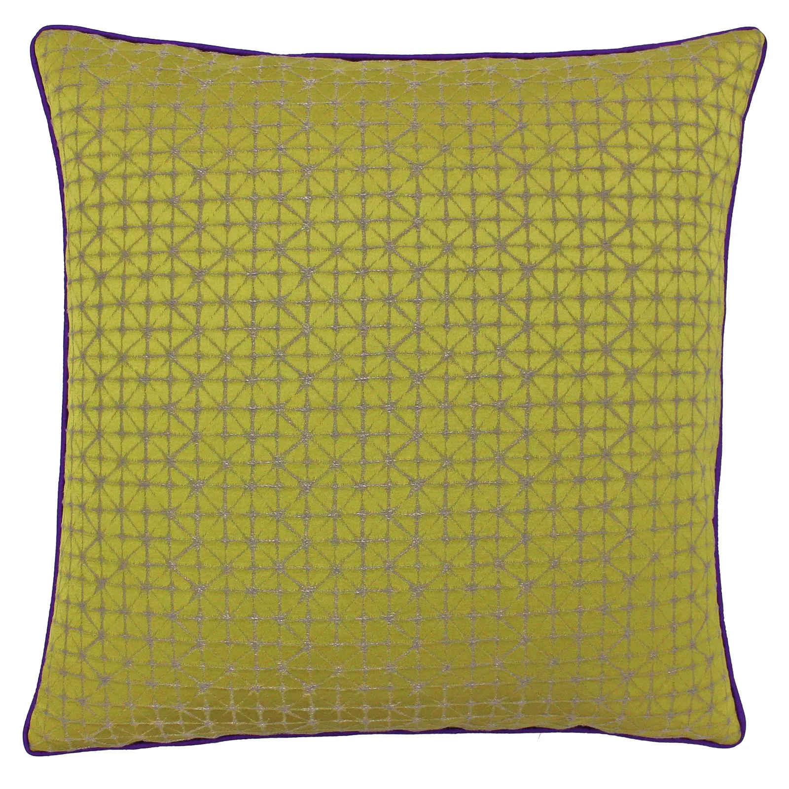 Paoletti Pimlico Polyester Filled Cushion Gold/Purple, Gold
