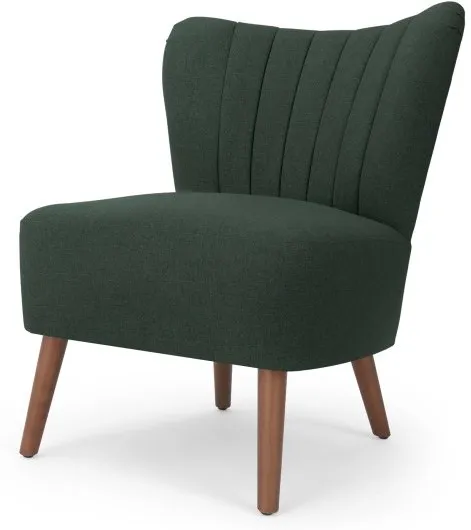 Charley Ribbed Accent Chair, Woodland Green 