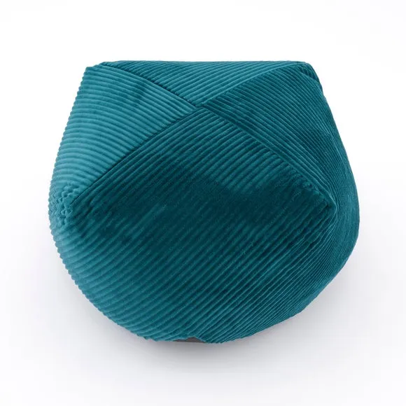 Remy Teal Cord Pouffe 6