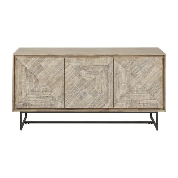 Pacific Marca 3 Door Sideboard, Natural Acacia Wood 2