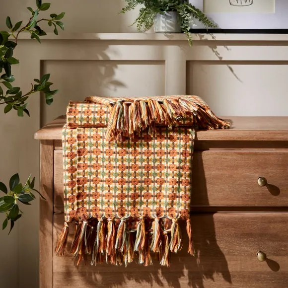Mini Plaid Woven Throw Blanket, 130cm x 170cm