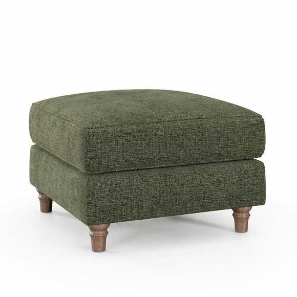Flori Chenille Soft Texture Footstool 6