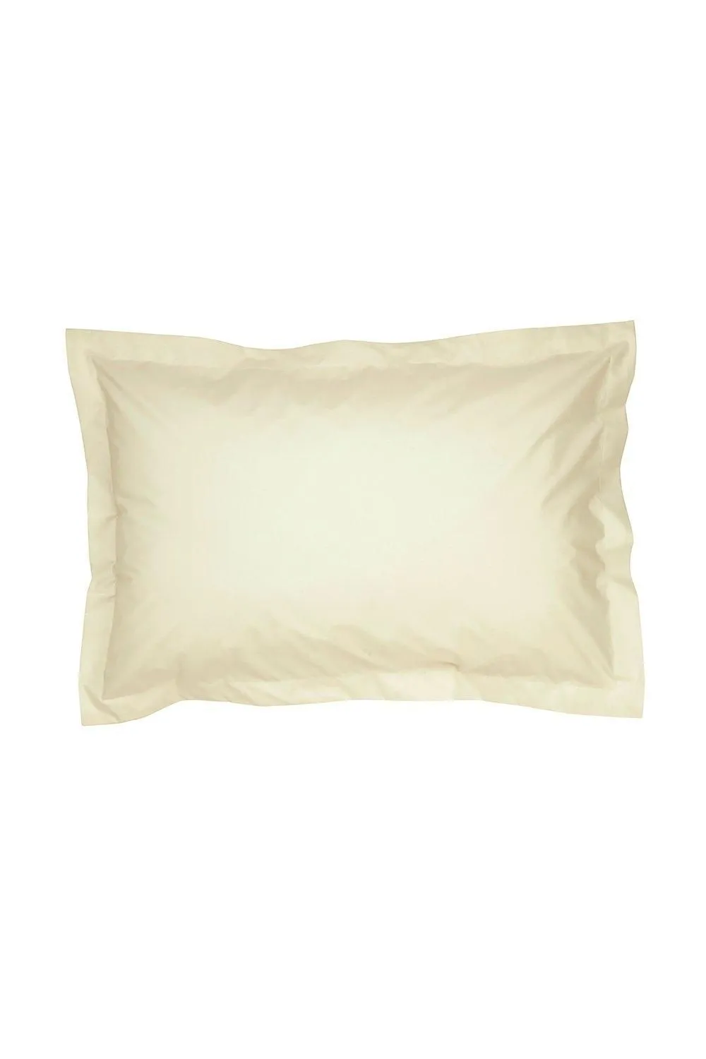 CHRISTY 400TC Luxury Cotton Sateen Plain Dye Oxford Pillowcases Pair in Gold