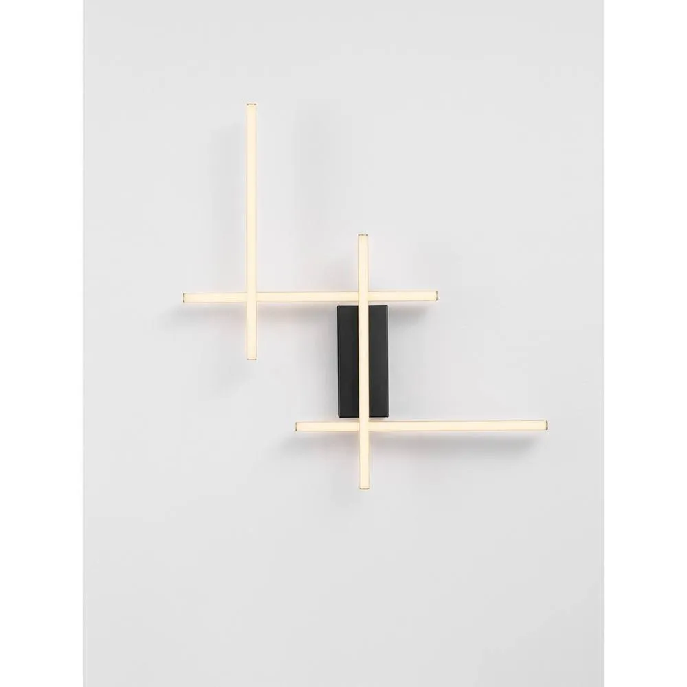Netlighting Apecho Wall Lamp Sandy Black Gold Triac Dimmable LED 34W 1215lm 3200K 5