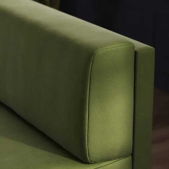 Mae Corner Dining Bench, Matte Plush Velvet 3