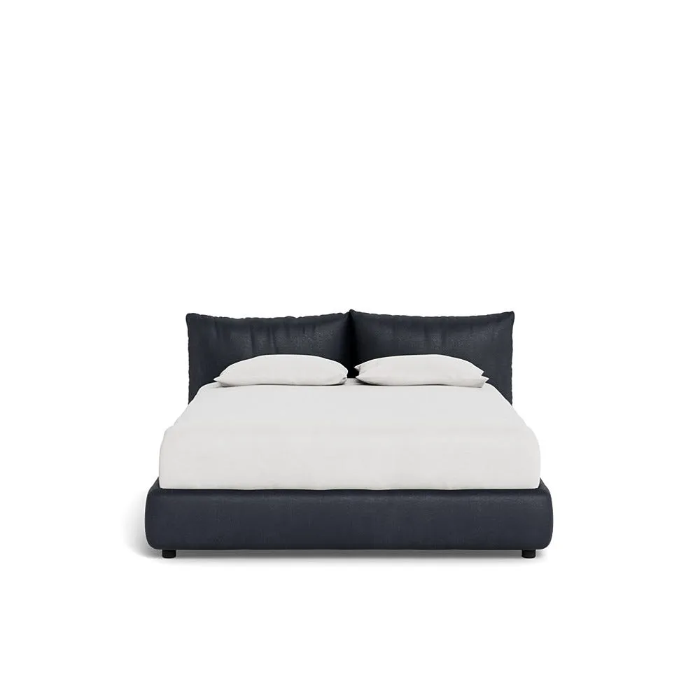 Heal's Pillow Storage Bed King Luxury Leather Anthracite 1