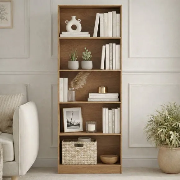 Cambridge 5 Tier Extra Large Bookcase 2