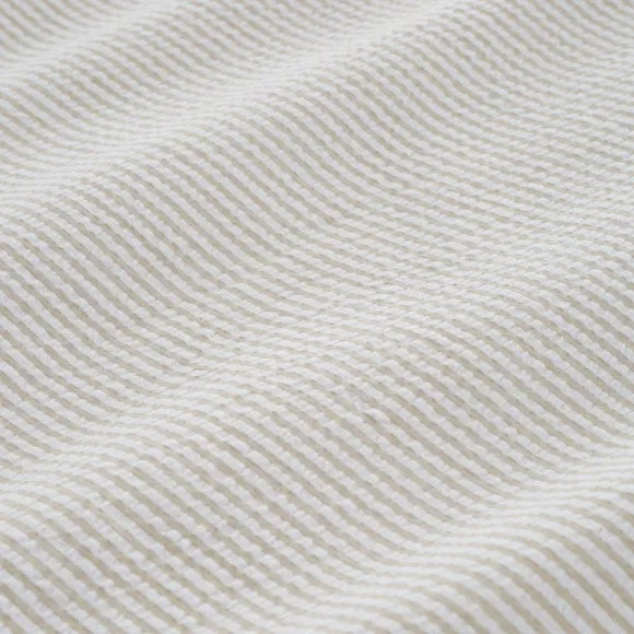 Bianca Seersucker Woven Stripe 100% Cotton Duvet Cover & Pillowcase Set 3