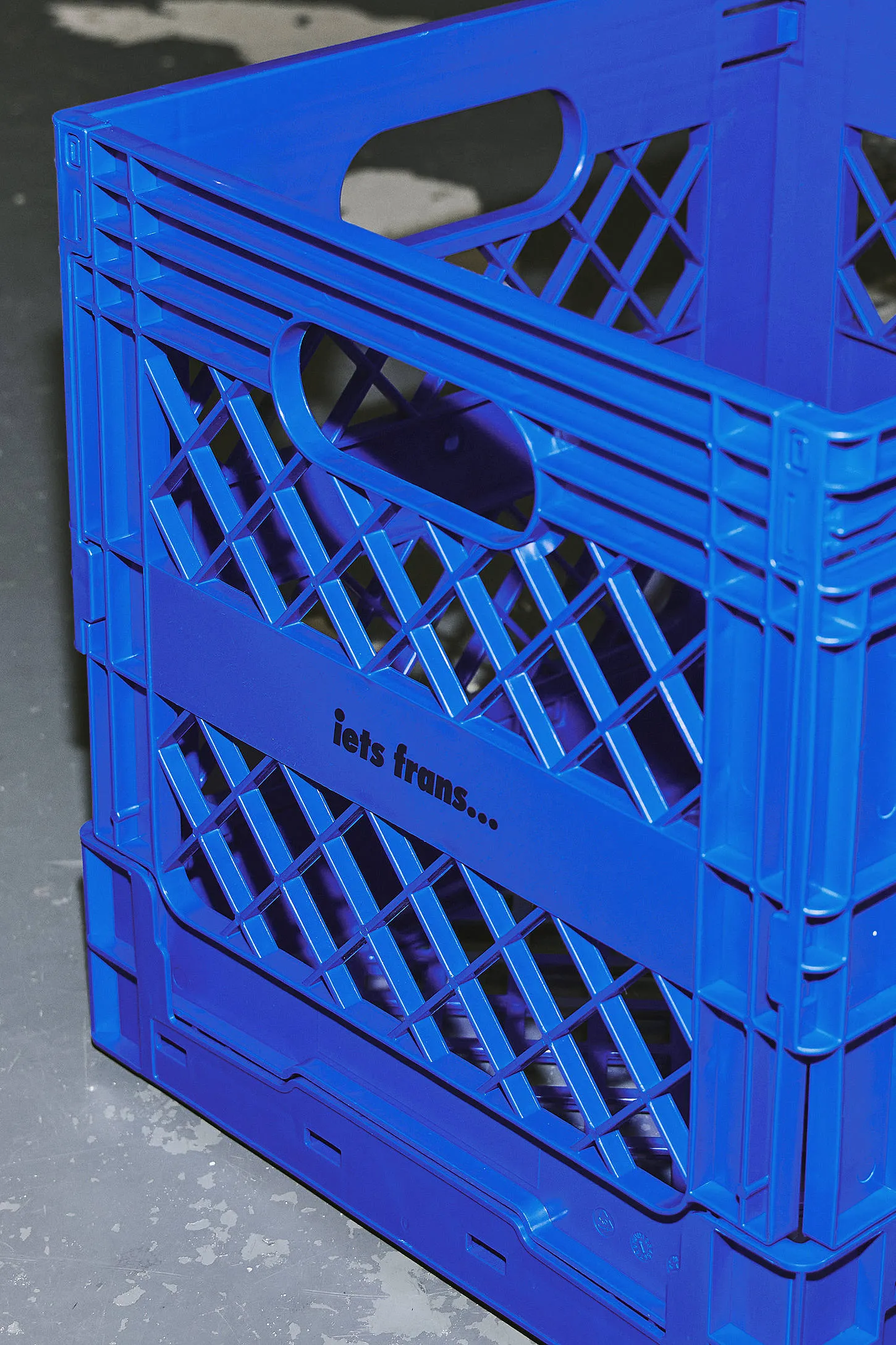 iets frans. Blue Storage Crate - Blue ALL 2