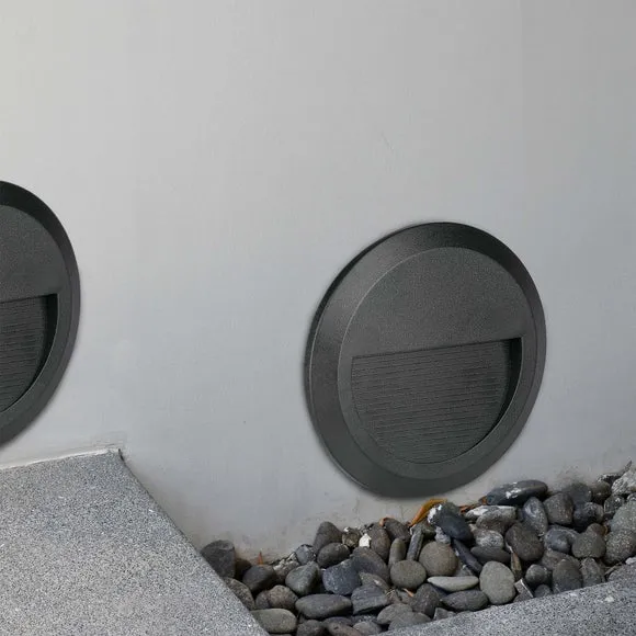 Set of 4 V-TAC 2W Indoor Outdoor Round Step Lights 2