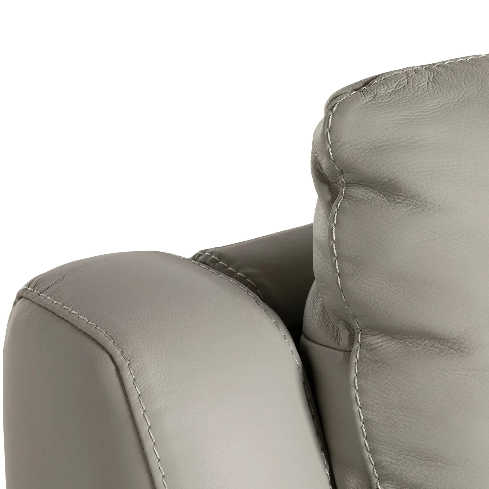Fiore 2.5 Seater Recliner Sofa with 2 Power Recliners, Grey Leather | Barker & Stonehouse 3