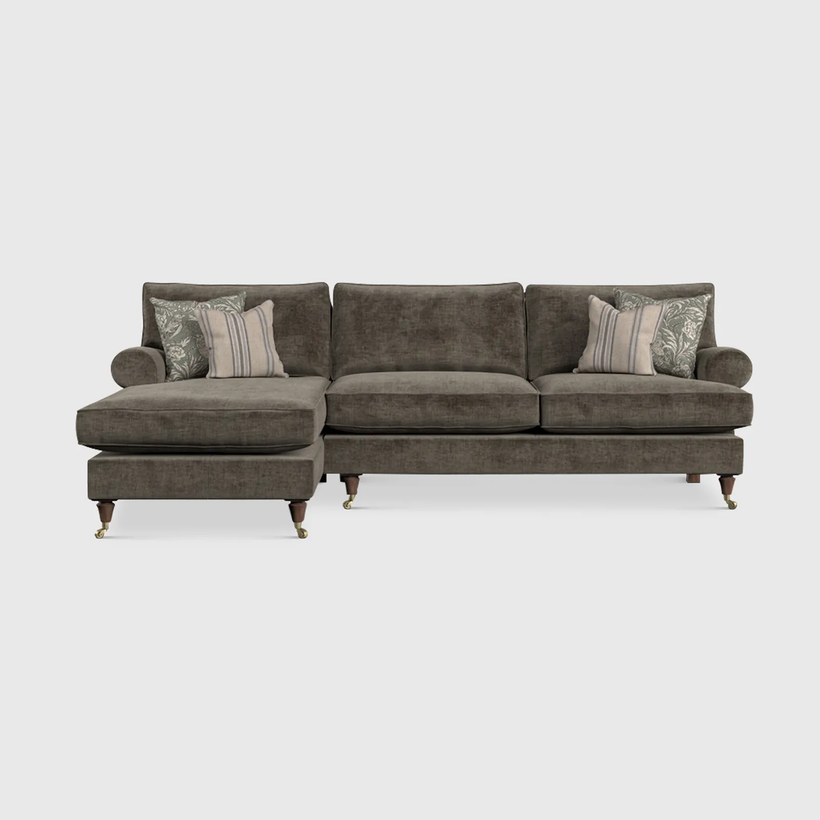 English Heritage Finch Large Lhf Chaise Sb, Grey Fabric | Barker & Stonehouse 1