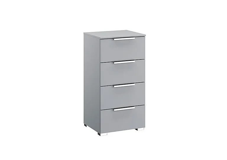 Formes Decor 4 Drawer Narrow Chest - Silk Grey