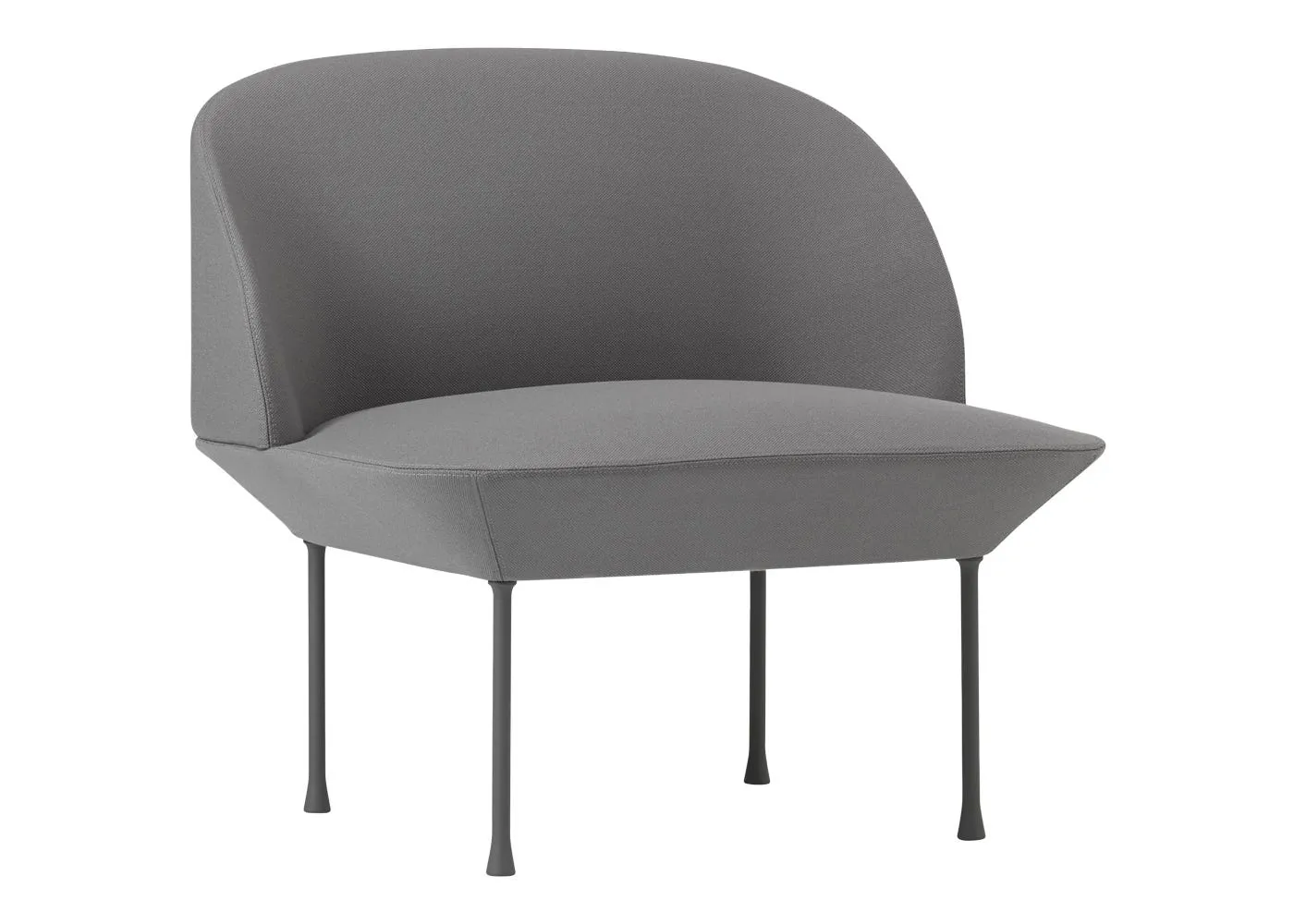Muuto Oslo Lounge Chair Steelcut 160 Grey