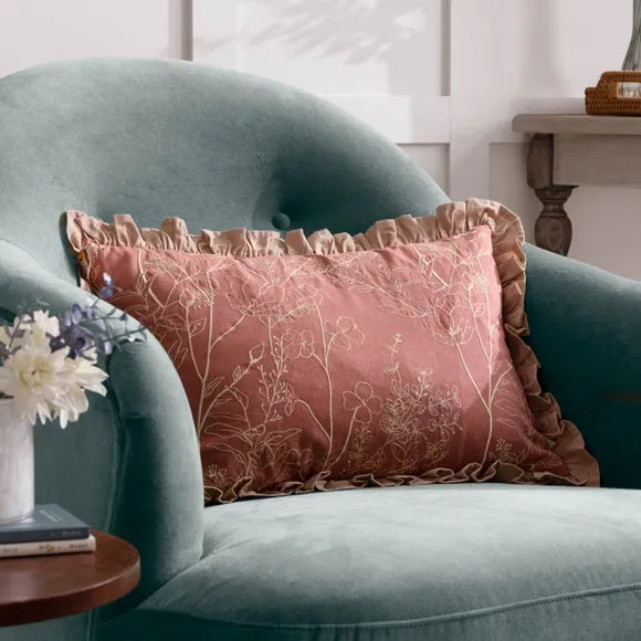 Mae Ruffle Rectangular Cushion