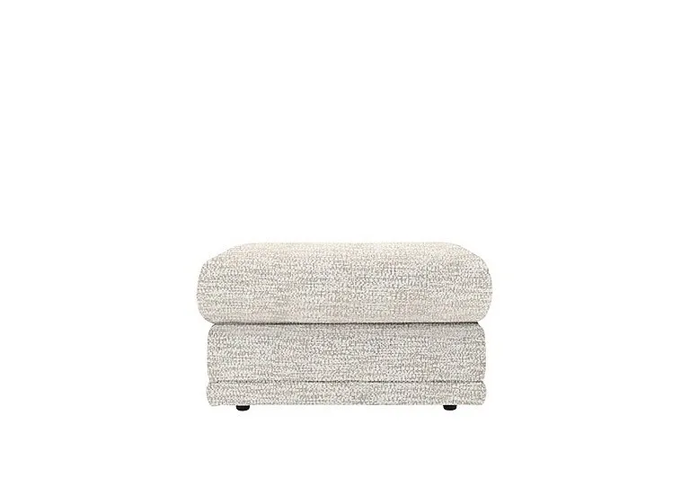Malvern Fabric Storage Footstool - Rush Cream