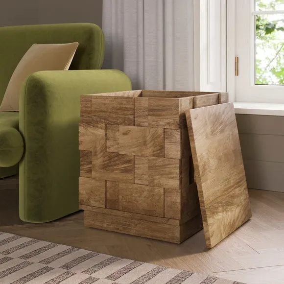 Watson Storage Side Table, Wood Effect 2