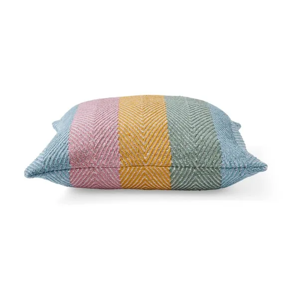 Jenson Striped Pastel Square Cushion 4