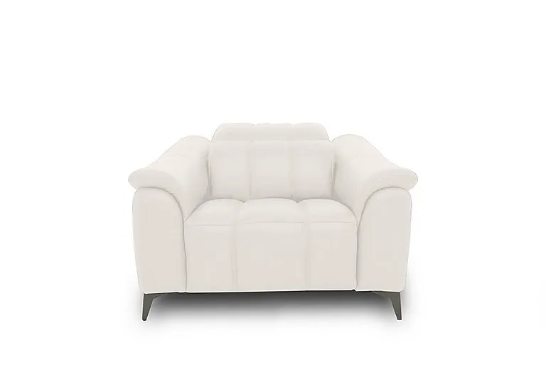 Angelo Leather Chair - White