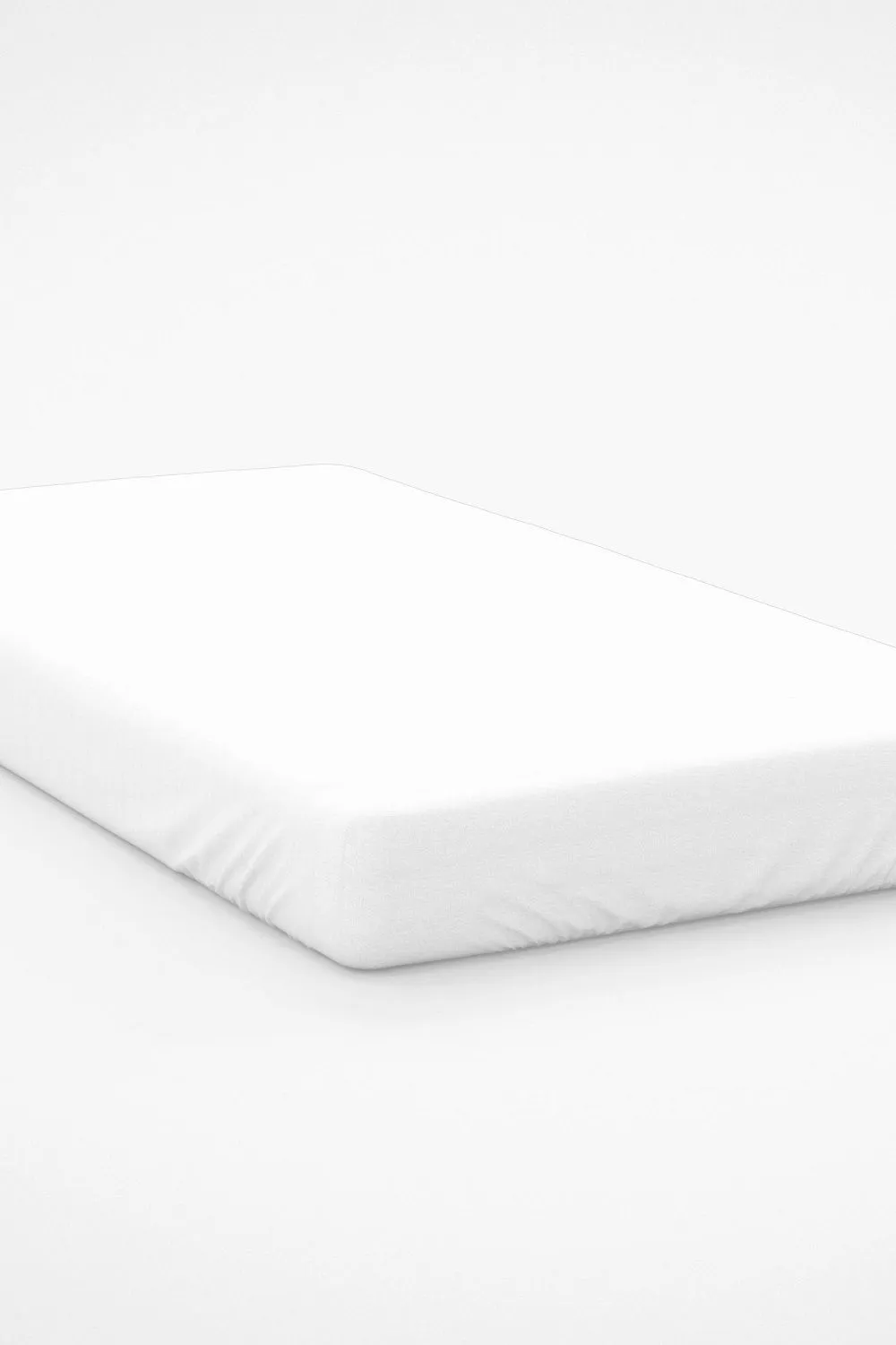 Belledorm Egyptian Cotton 400 Thread Count 38cm Fitted Sheet in White 1