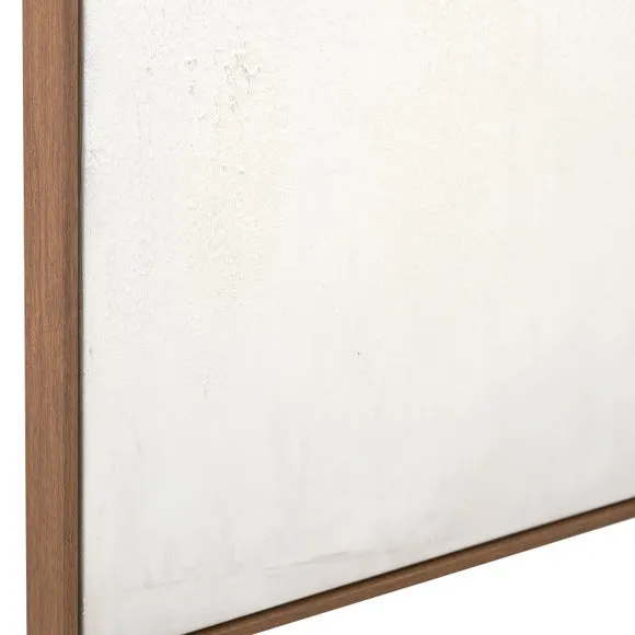 Large Natural and White Abstract Framed Canvas 4