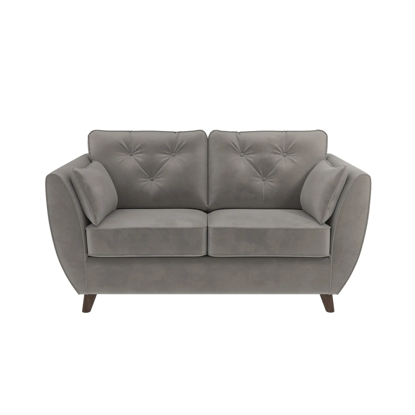 Dalston Velvet 2 Seater Sofa Grey