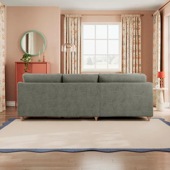 Hattie Tonal Plush Chenille Corner Sofa 4
