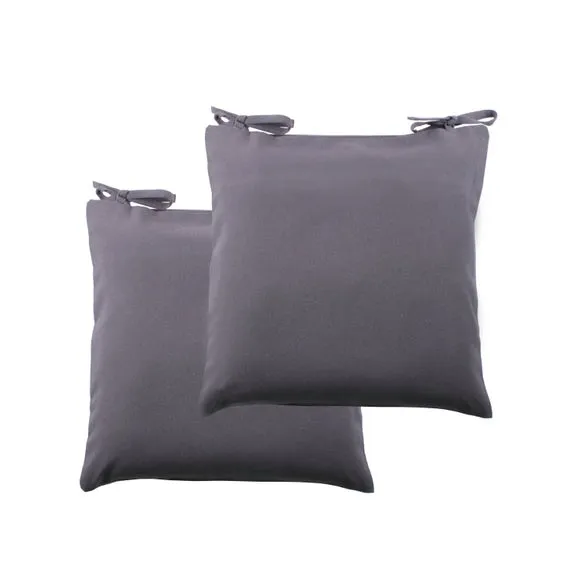 Set of 2 Plain Seat Pad Covers 3