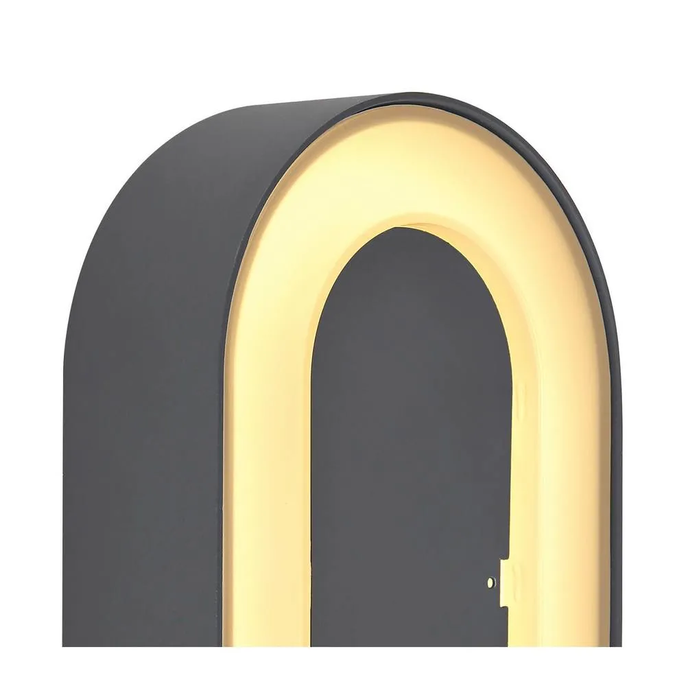 Netlighting Sura Outdoor Flush Wall Lamp Anthracite IP54 LED 3000K in Grey 4