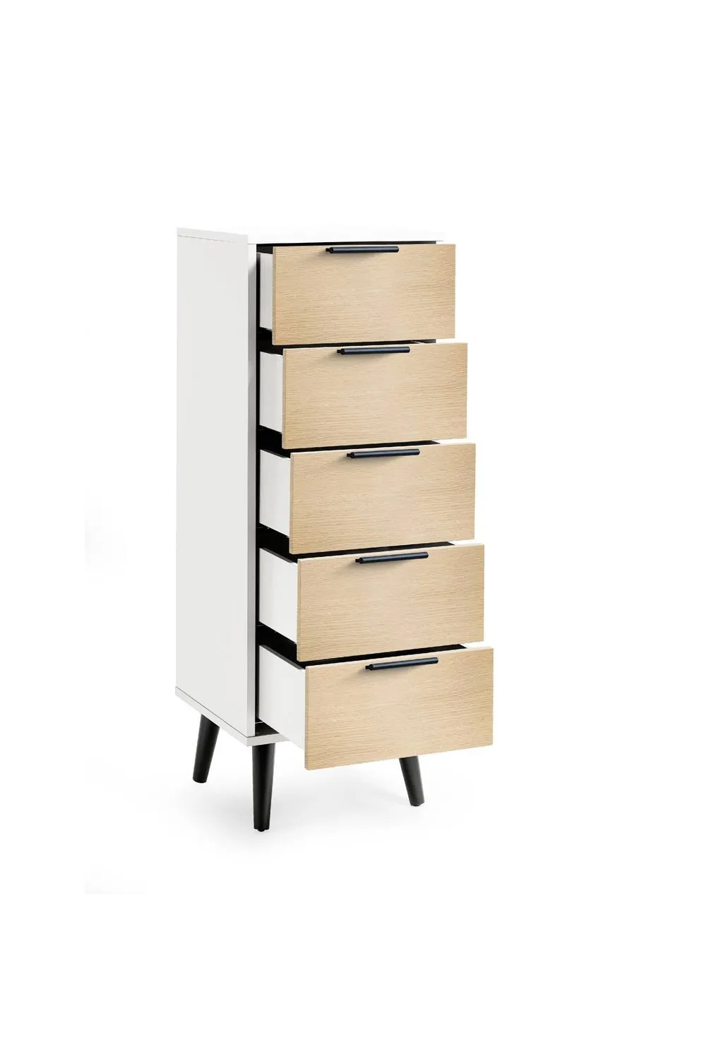 Julian Bowen Alba 5 Drawer Chest in White 4