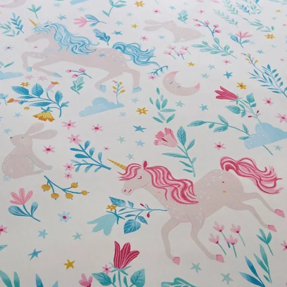 Unicorn Meadow Polycotton Duvet Cover & Pillowcase Set 5