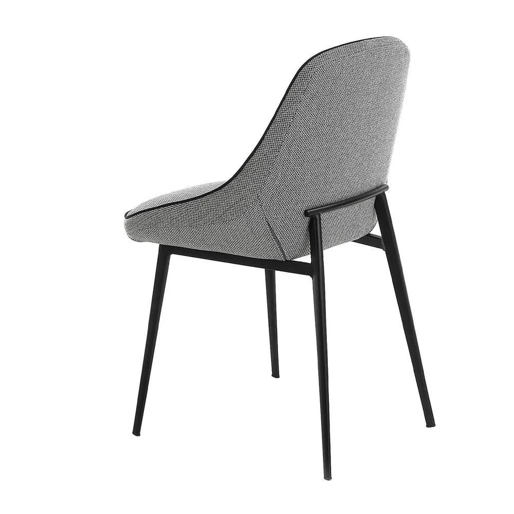 Angel Cerda Grey Fabric Dining Chair Model 6