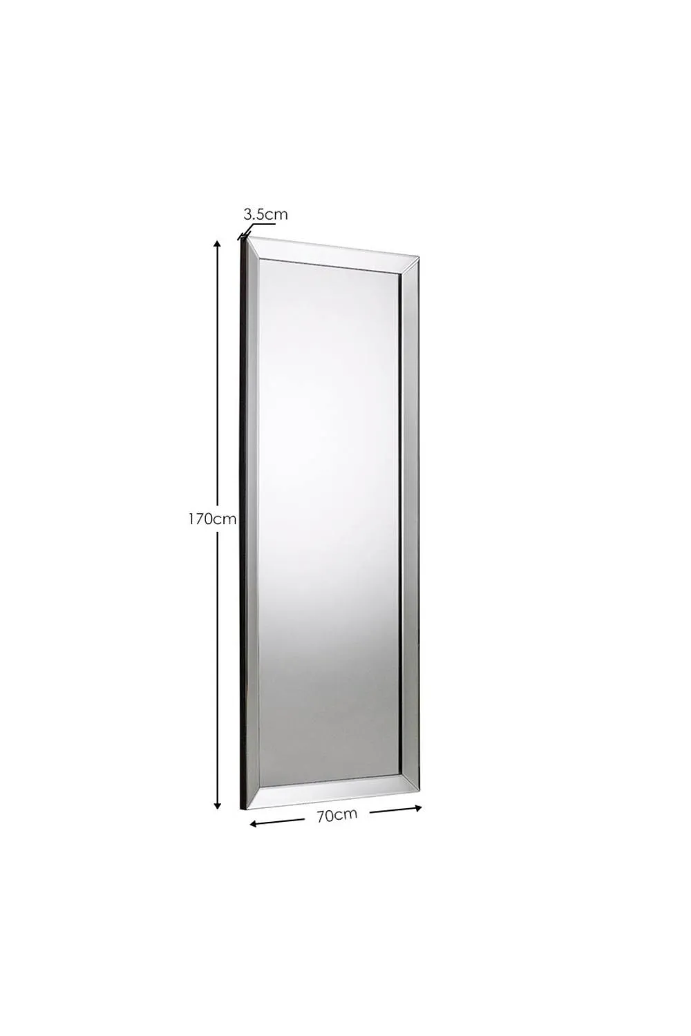 Julian Bowen Soprano Lean-To Dressing Mirror in Clear 3