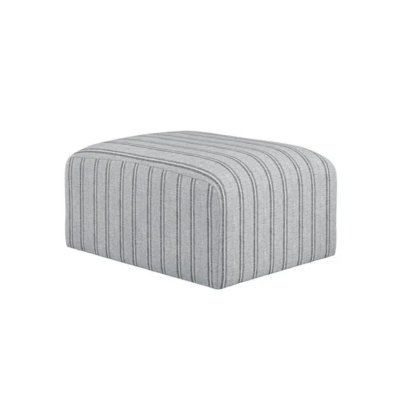Ryder Thick Stripe Pouffe 2
