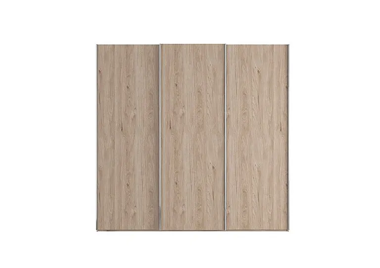 Oxford 3 Door Sliding 225 cm Wardrobe - Holm Oak