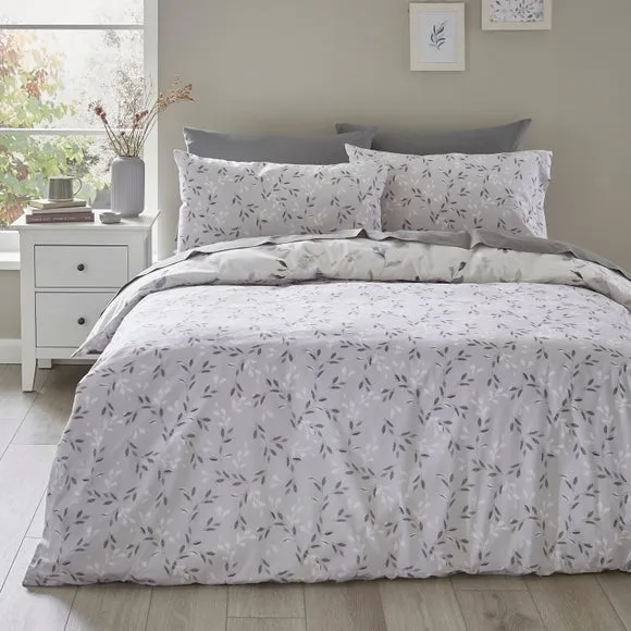 Moonlight Floral 144 Thread Count Reversible Duvet Cover & Pillowcase Set 3