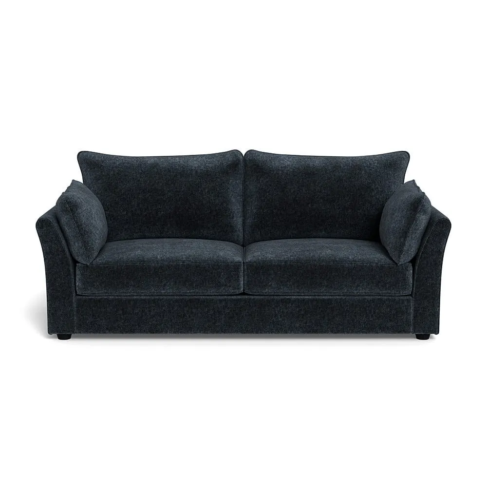 Heal's Tailor 4 Seater Sofa Velvet Boucle Space Black Feet 1