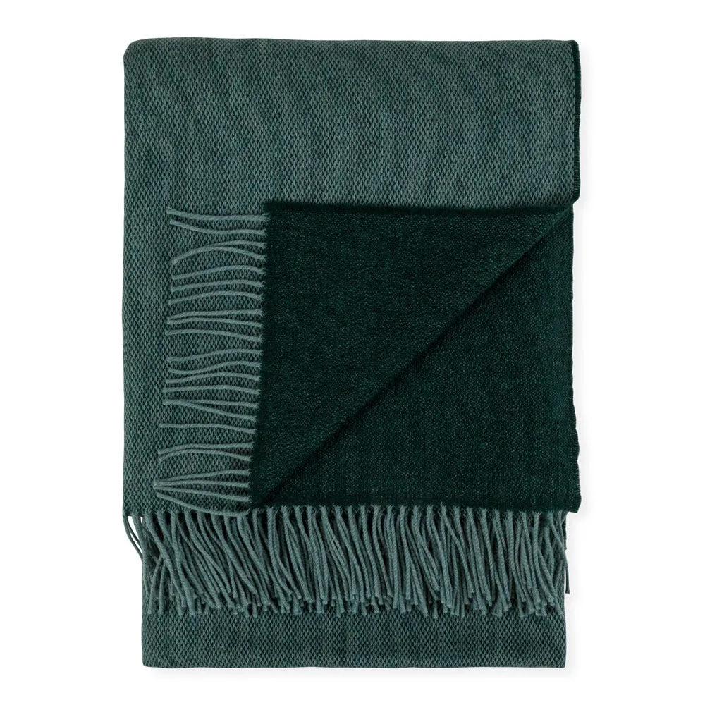 Heal's Two Tone Merino Throw Forest 2