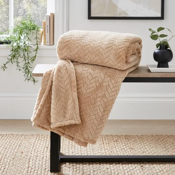 Amelia Recycled Throw Blanket, 200cm x 200cm 1